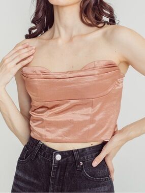Silky Festival Coachella Crop Corset Top